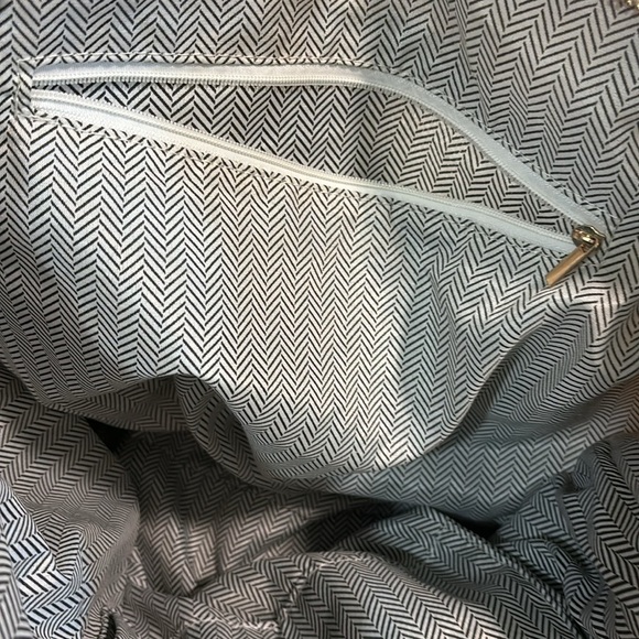 Anthropologie Vacay Tan Linen Shoulder Tote Bag Beach Vacation Bag - Picture 5 of 15